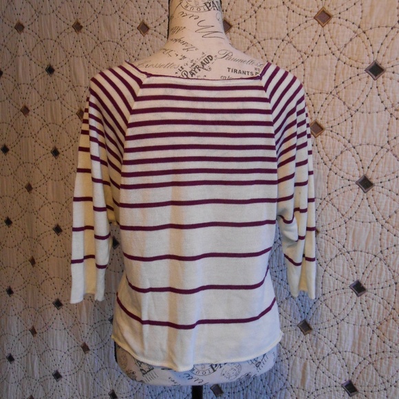 EUC Kirra Striped Dolman Top M - Picture 4 of 6